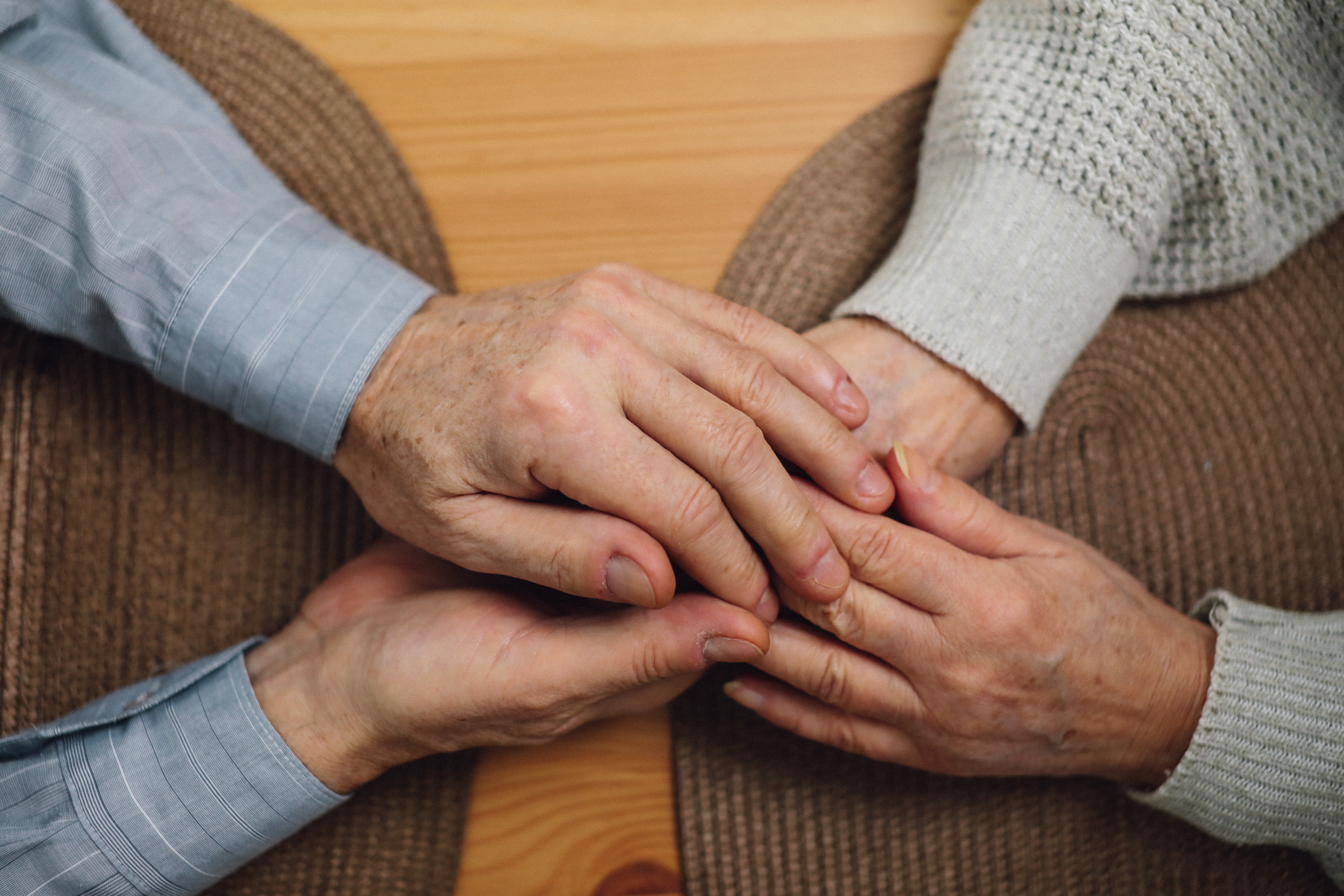 Older Couple holding hands